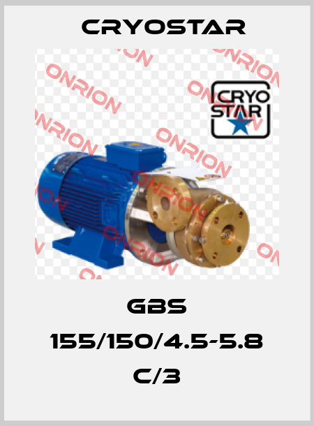 GBS 155/150/4.5-5.8 C/3 CryoStar