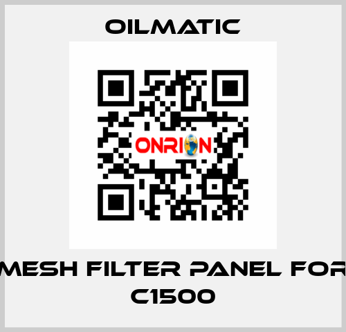 mesh filter panel for C1500 OILMATIC