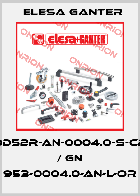 DD52R-AN-0004.0-S-C2 / GN 953-0004.0-AN-L-OR Elesa Ganter