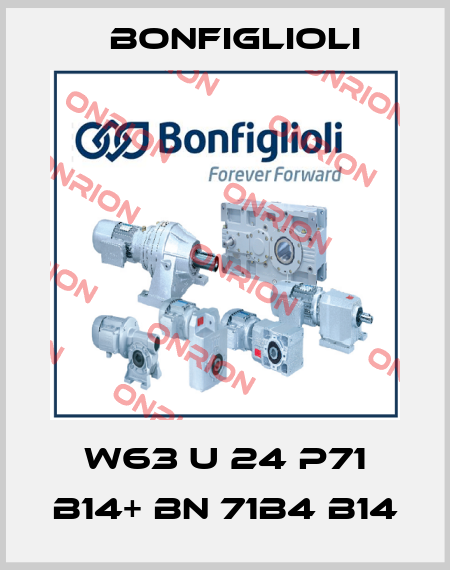 W63 U 24 P71 B14+ BN 71B4 B14 Bonfiglioli