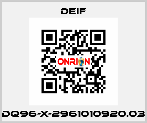 DQ96-X-2961010920.03 Deif