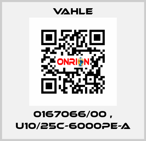 0167066/00 , U10/25C-6000PE-A Vahle