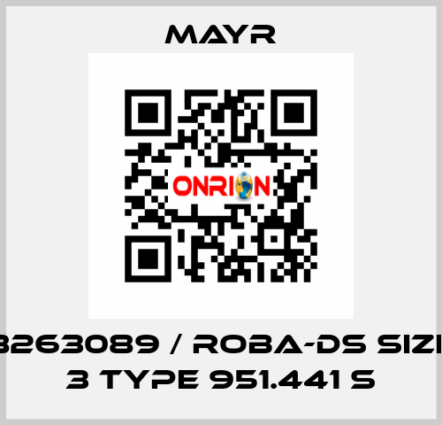 8263089 / ROBA-DS Size 3 Type 951.441 S Mayr