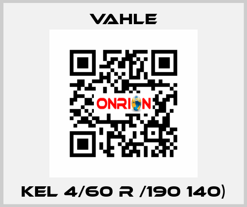 KEL 4/60 R /190 140) Vahle