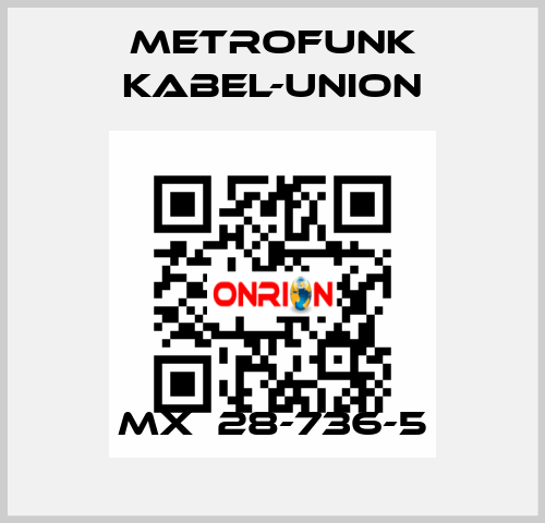 MX  28-736-5 METROFUNK KABEL-UNION