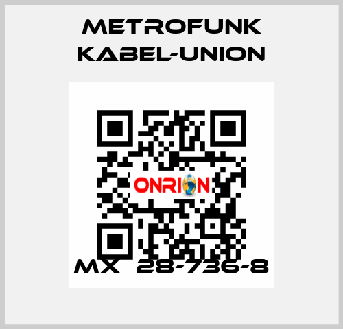 MX  28-736-8 METROFUNK KABEL-UNION