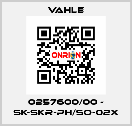 0257600/00 - SK-SKR-PH/SO-02X Vahle