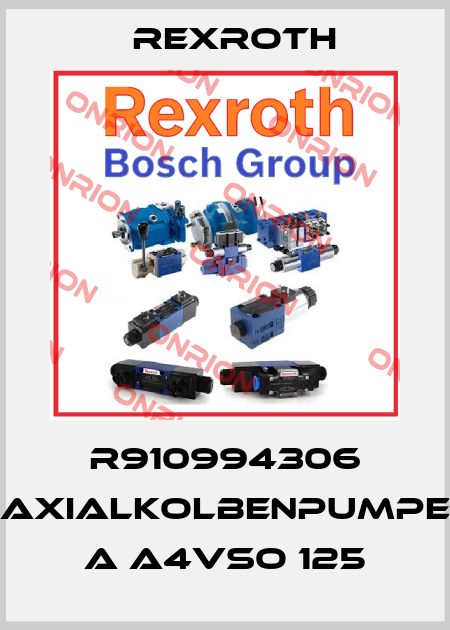 R910994306 AXIALKOLBENPUMPE A A4VSO 125 Rexroth
