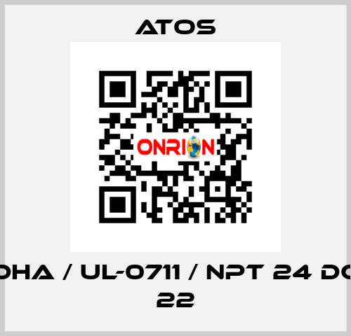 DHA / Ul-0711 / NPT 24 DC 22 Atos