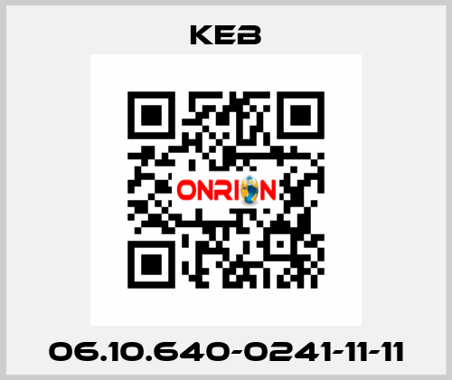 06.10.640-0241-11-11 KEB