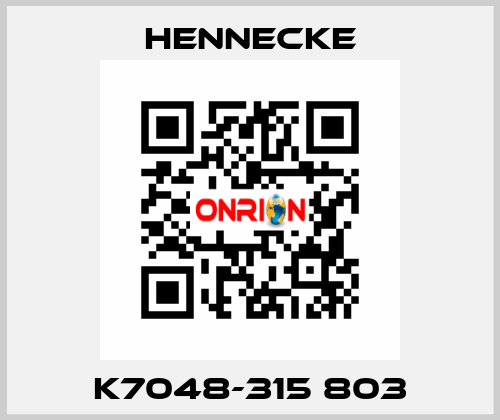 K7048-315 803 Hennecke