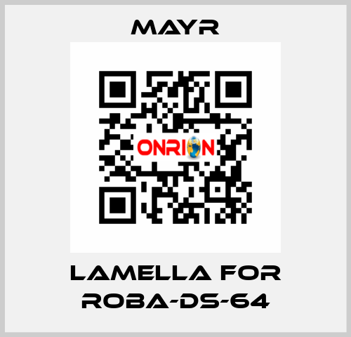 lamella for Roba-DS-64 Mayr