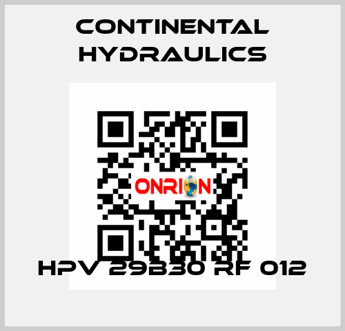 HPV 29B30 RF 012 Continental Hydraulics