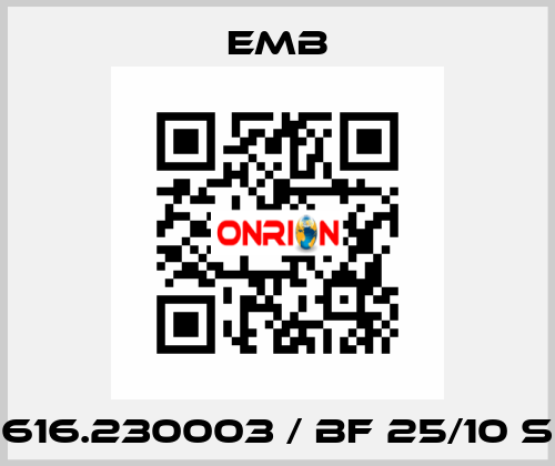 616.230003 / BF 25/10 S Emb