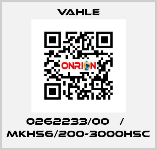 0262233/00   /   MKHS6/200-3000HSC Vahle