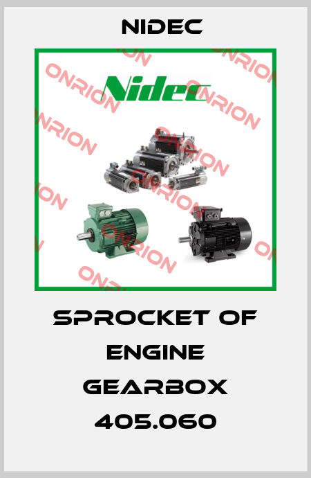Sprocket of engine gearbox 405.060 Nidec