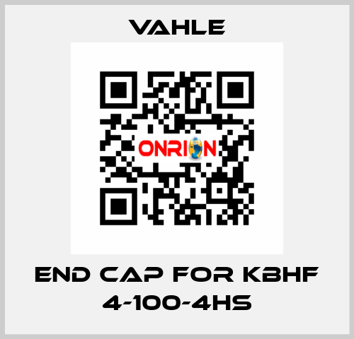 End Cap for KBHF 4-100-4HS Vahle