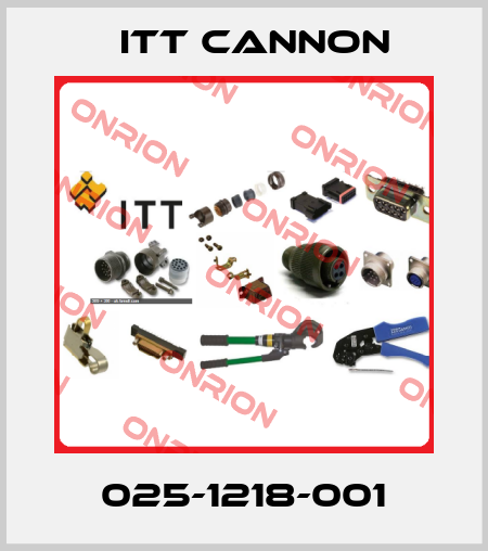 025-1218-001 Itt Cannon
