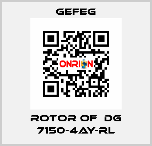 rotor of  Dg 7150-4AY-RL Gefeg