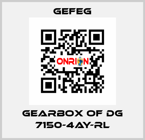 gearbox of Dg 7150-4AY-RL Gefeg