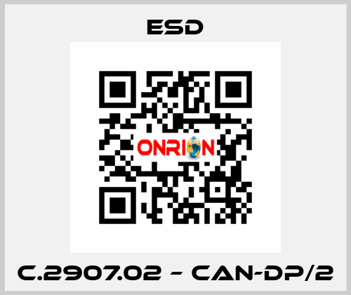 C.2907.02 – CAN-DP/2 ESD