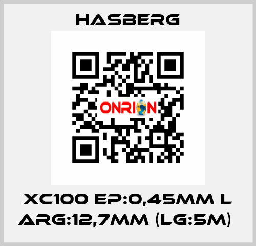 XC100 EP:0,45MM L ARG:12,7MM (LG:5M)  Hasberg