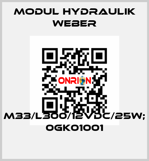 M33/L300/12VDC/25W; 0GK01001 MODUL HYDRAULIK WEBER