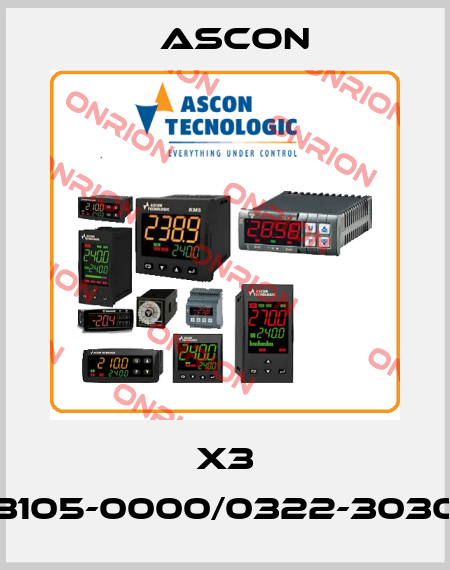 X3 3105-0000/0322-3030 Ascon