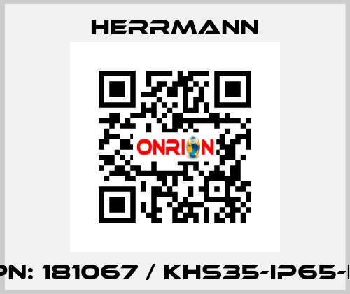 PN: 181067 / KHS35-IP65-L Herrmann