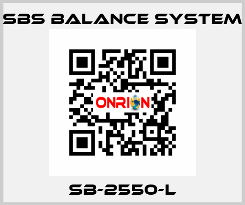 SB-2550-L SBS BALANCE SYSTEM