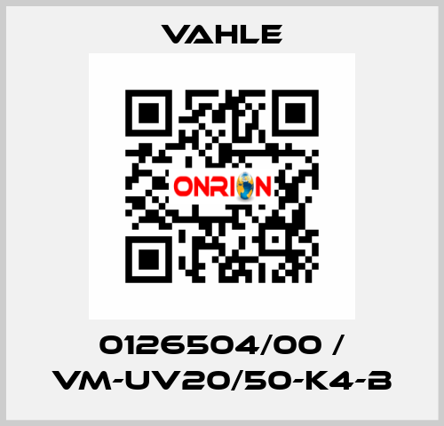 0126504/00 / VM-UV20/50-K4-B Vahle