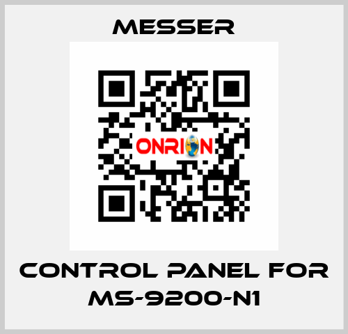 control Panel for Ms-9200-N1 Messer