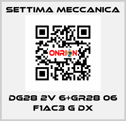 DG28 2V 6+GR28 06 F1AC3 G DX Settima Meccanica