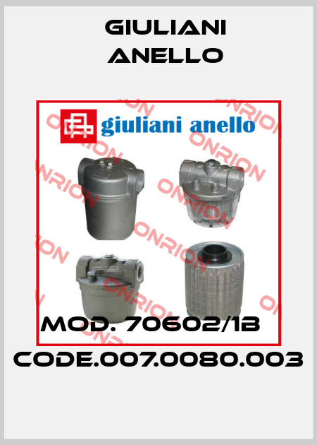 Mod. 70602/1B   Code.007.0080.003 Giuliani Anello