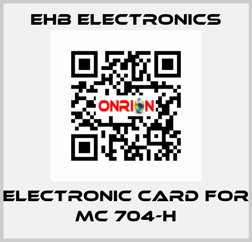 electronic card for MC 704-H ehb electronics