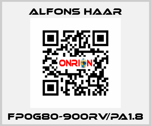 FP0G80-900RV/PA1.8 ALFONS HAAR