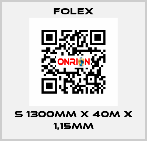 S 1300mm x 40m x 1,15mm Folex