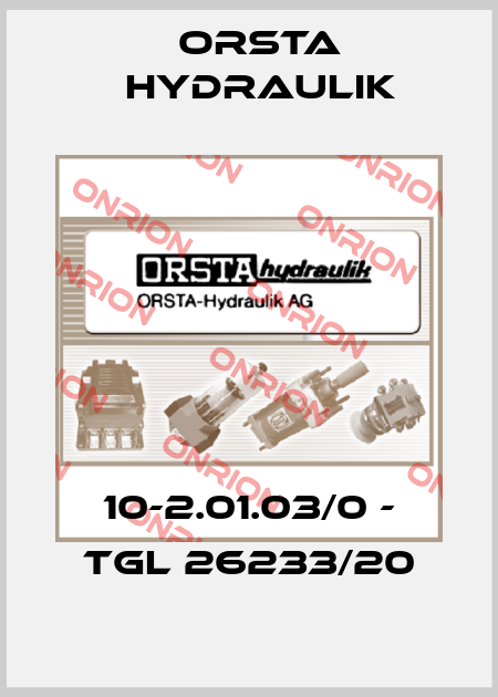 10-2.01.03/0 - TGL 26233/20 Orsta Hydraulik