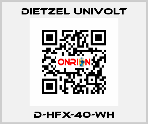 D-HFX-40-WH Dietzel Univolt