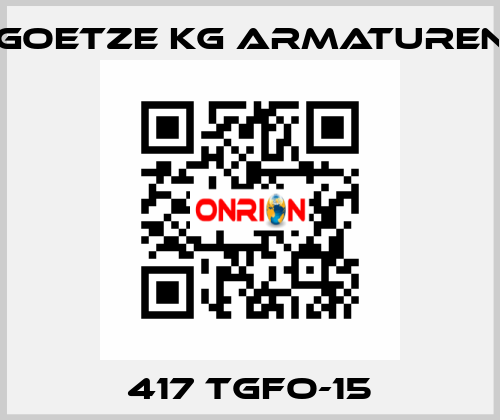 417 tGFO-15 Goetze KG Armaturen