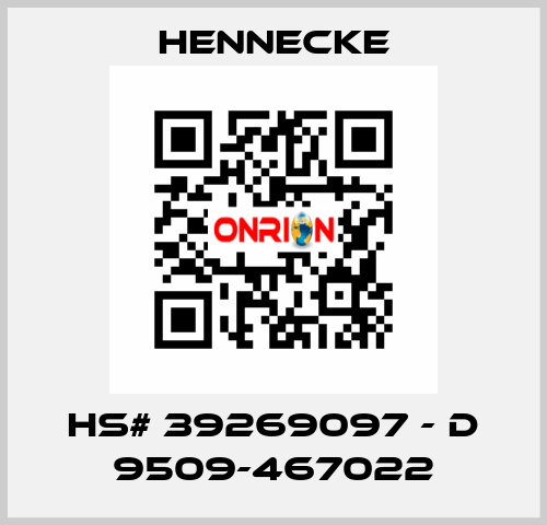 HS# 39269097 - D 9509-467022 Hennecke