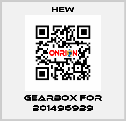 Gearbox for 201496929 HEW