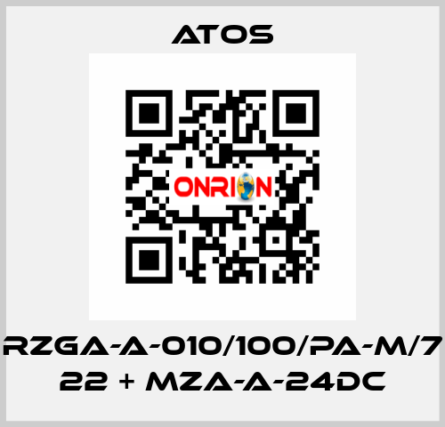 RZGA-A-010/100/PA-M/7 22 + MZA-A-24DC Atos