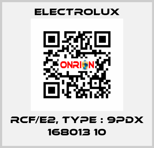 RCF/E2, Type : 9PDX 168013 10 Electrolux