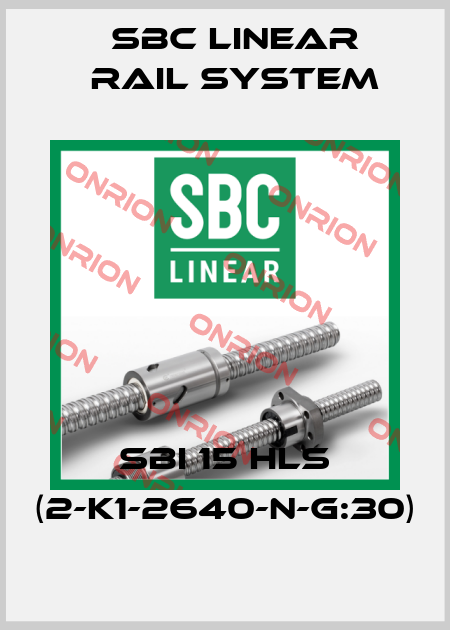 SBI 15 HLS (2-K1-2640-N-G:30) SBC Linear Rail System