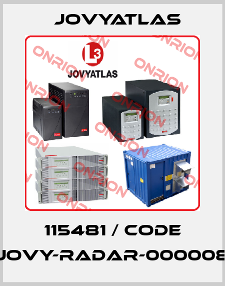 115481 / Code JOVY-RADAR-000008 JOVYATLAS