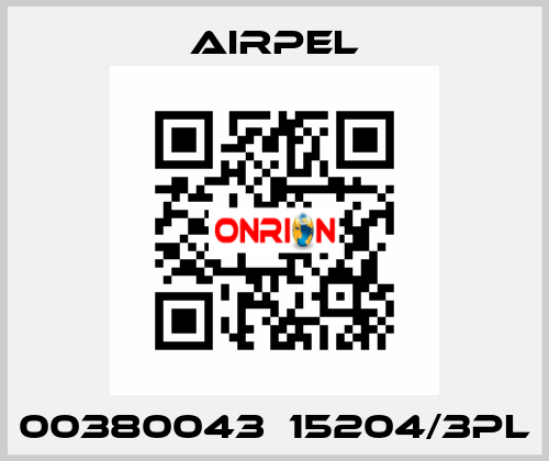 00380043  15204/3PL Airpel