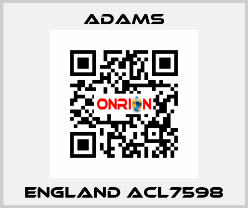 ENGLAND ACL7598 ADAMS