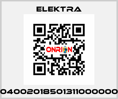 04002018501311000000 ELEKTRA