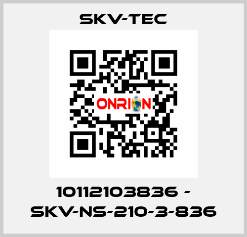 10112103836 - SKV-NS-210-3-836 SKV-tec